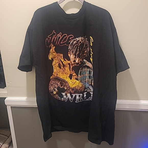 Juice Wrld Other - Juice Wrld 999 Club Go Hard Black Tee Shirt XXLarge